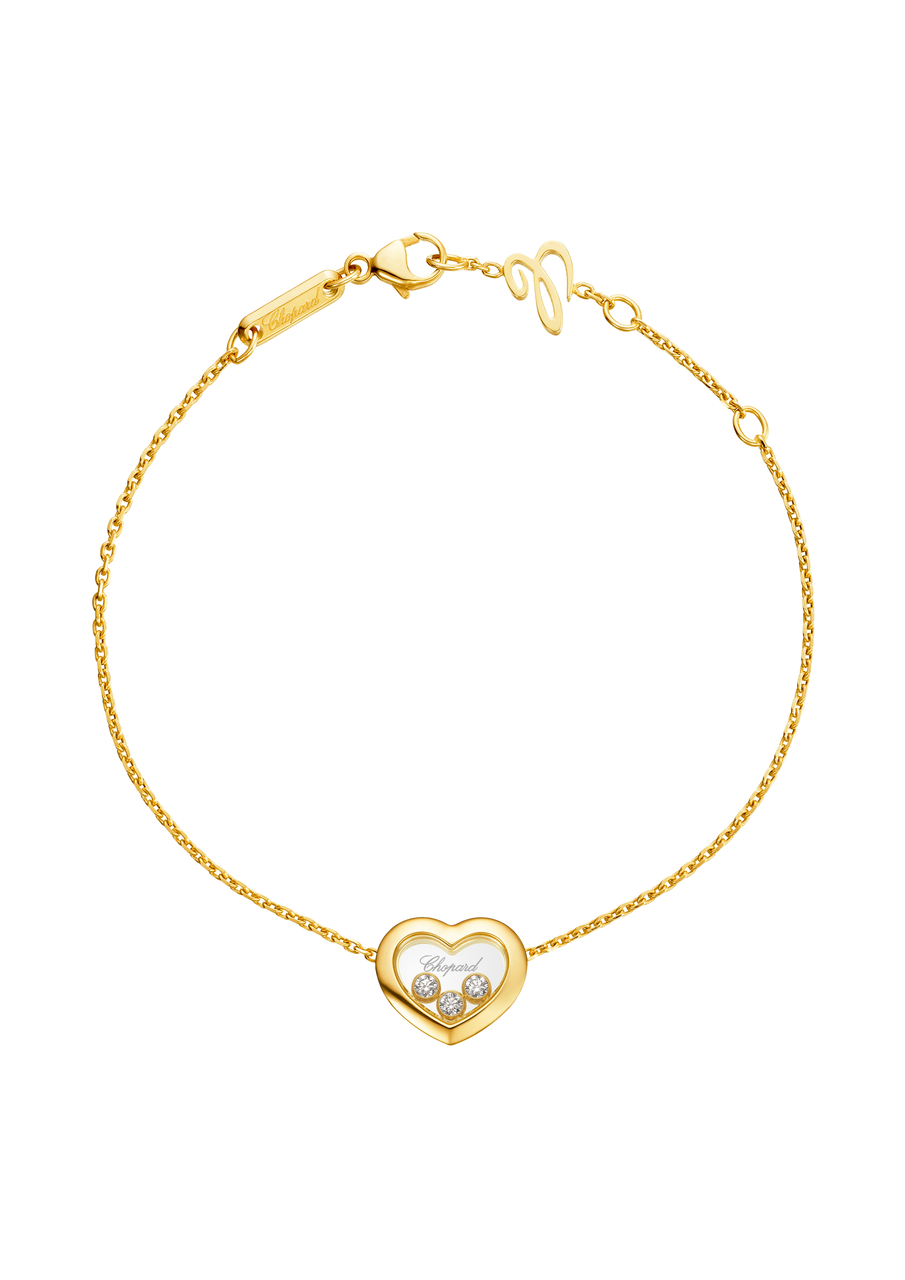 Chopard Happy Diamonds Icons Yellow Gold Diamond Bracelet 85A611-0001 ...